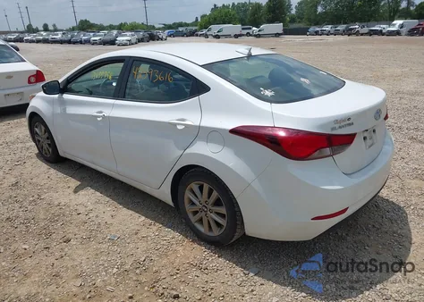 2016 Hyundai Elantra Se из США, поврежденный, VIN 5NPDH4AE8GH669478